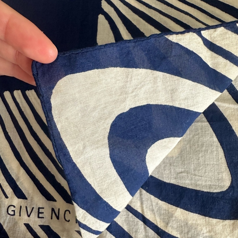 Vintage Givenchy Cotton Square Scarf - Picture 5 of 15